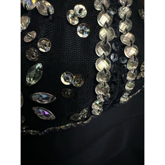 Teeze Me Blue Jewel Sequin Short Formal Cocktail Juniors Dress 3 - Picture 3 of 9